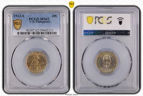 1913-S 20C MS62