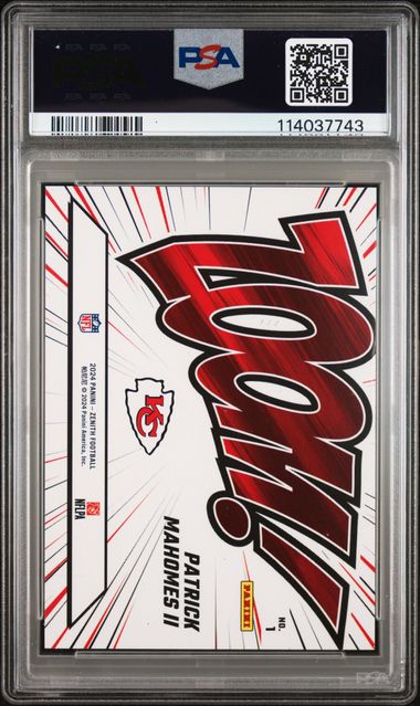 2024 Panini Zenith Zoom Red Patrick Mahomes Ii #1 Mint 9 back