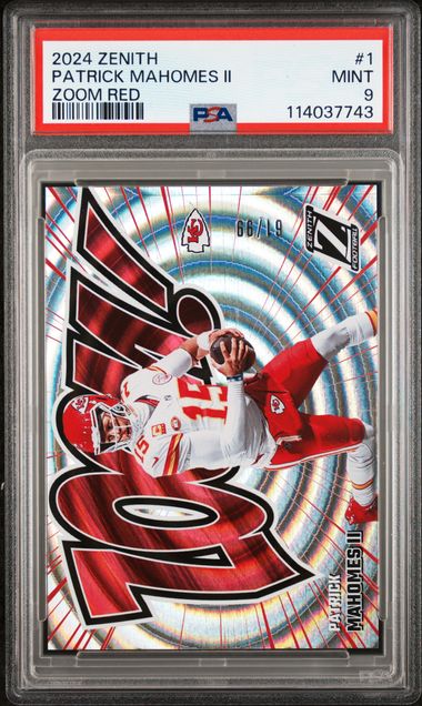 2024 Panini Zenith Zoom Red Patrick Mahomes Ii #1 Mint 9 front