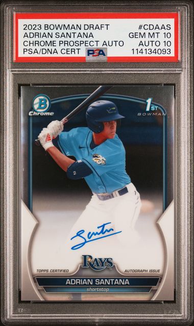 2023 Bowman Bowman Draft Chrome #CDA-AS Adrian Santana front