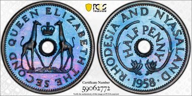 1958 1/2D PR65BN
