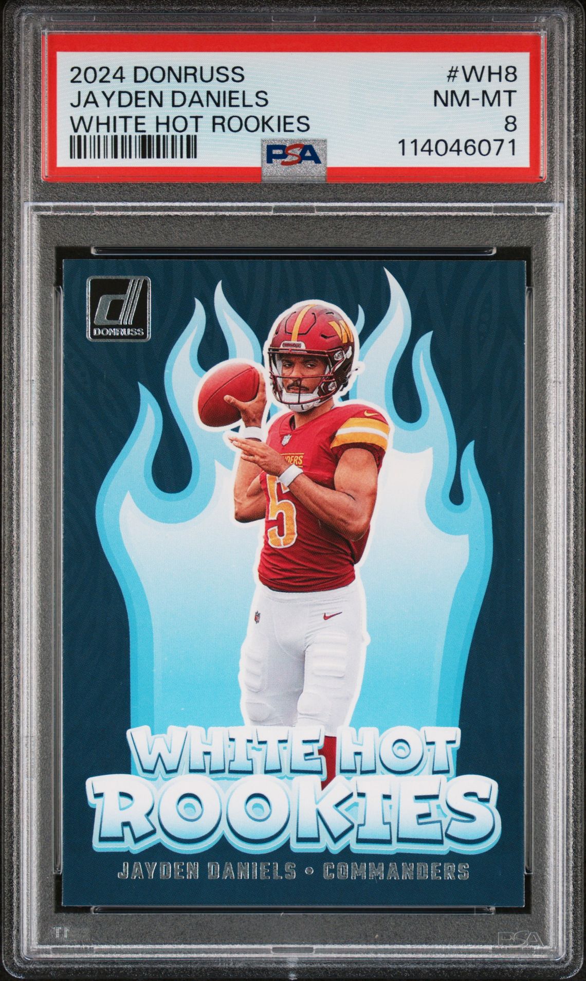 2024 Panini Donruss White Hot Rookies Jayden Daniels #Wh8 Nm-Mt 8 front