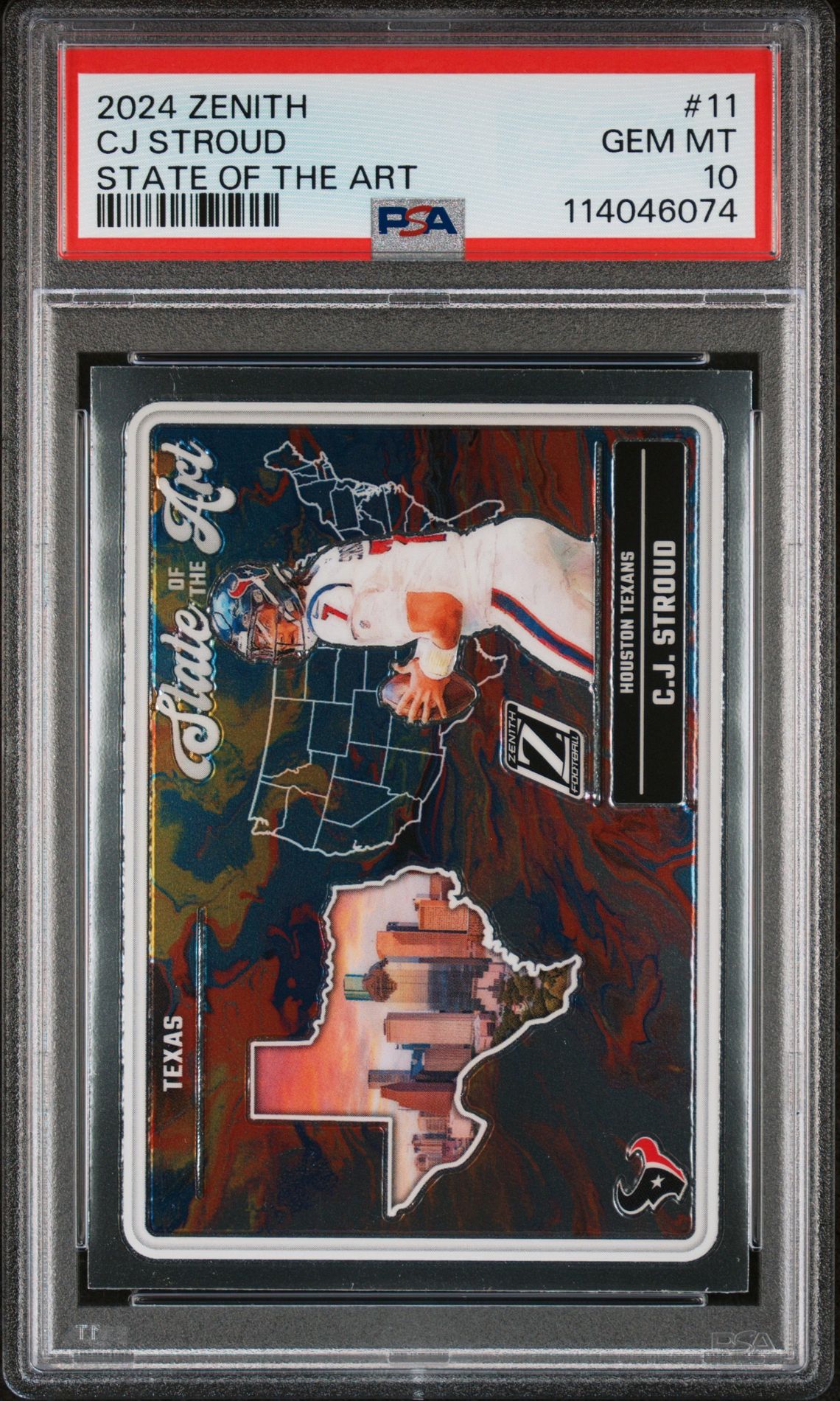 2024 Panini Zenith State Of The Art Cj Stroud #11 Gem Mt 10 front