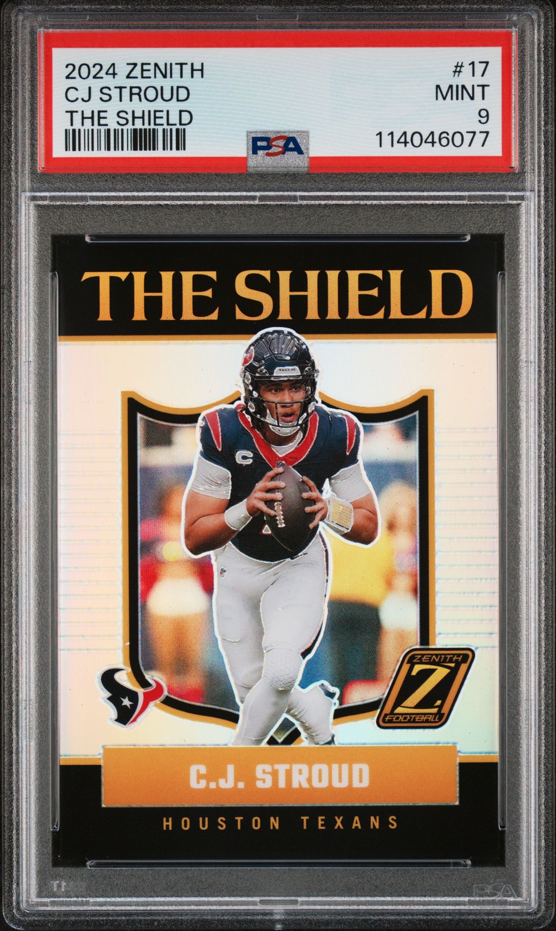2024 Panini Zenith The Shield Cj Stroud #17 Mint 9 front