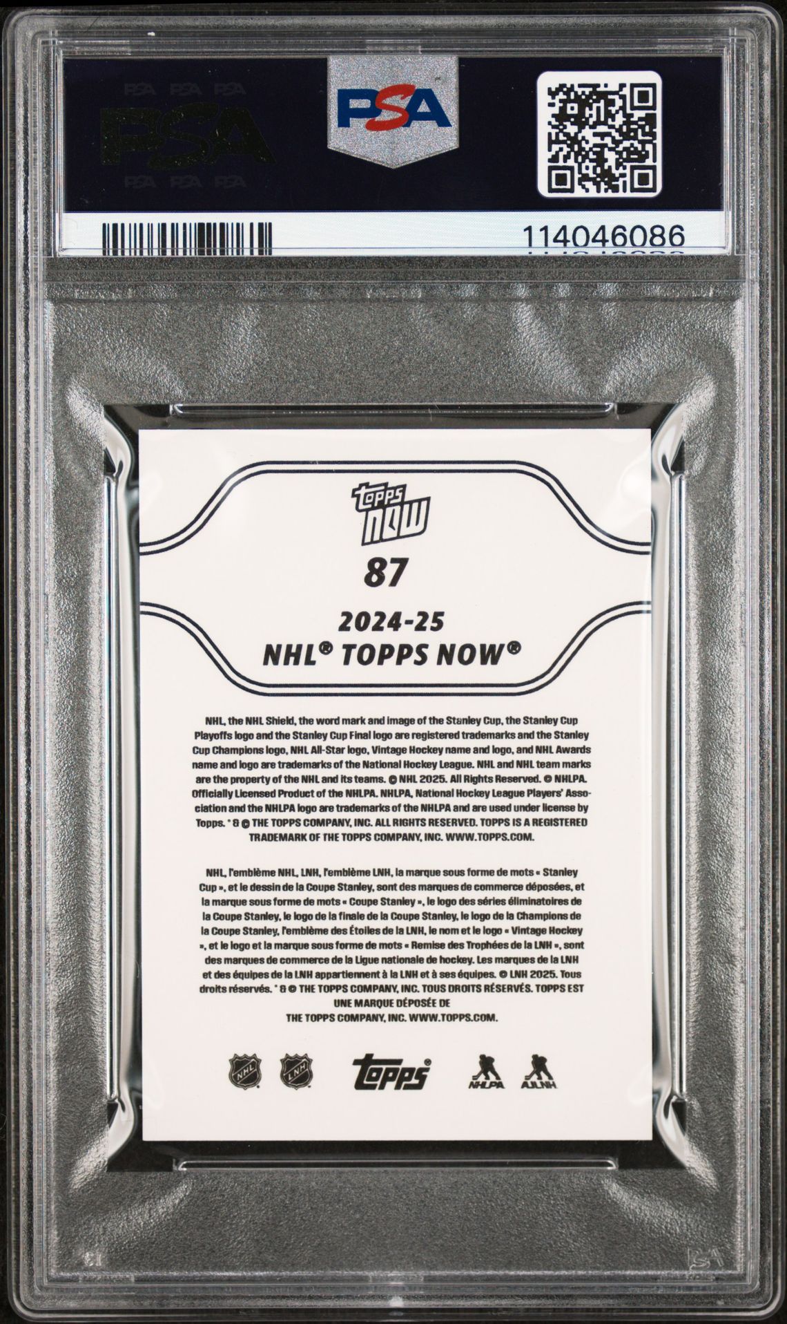 2024 Topps Now Nhl Stickers Connor Bedard #87 Mint 9 back