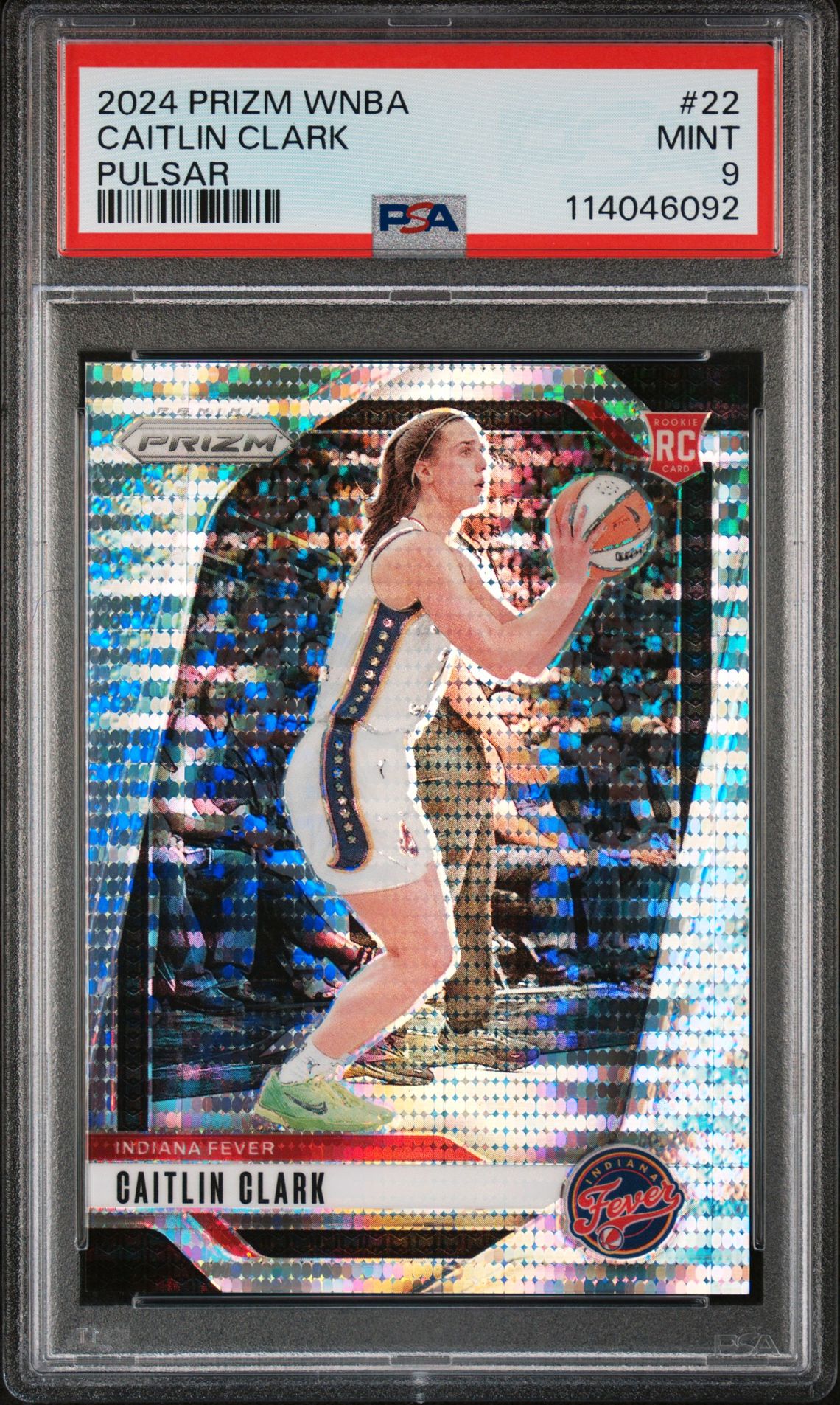 2024 Panini Prizm Wnba Caitlin Clark #22 (Pulsar) Mint 9 front