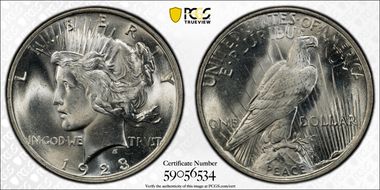 1923 $1 MS65