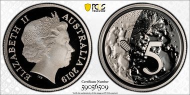 2019 5C 50th Ann. Moon Landing PR70DCAM