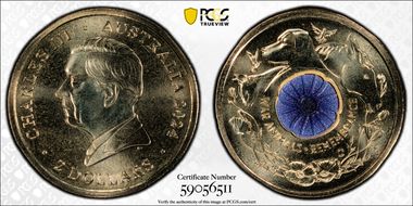 2024-C $2 War Animal Remembrance Colorized MS69