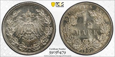 1907-D 1/2 Mk J-16 MS63