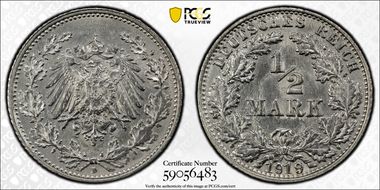 1919-D 1/2 Mk J-16 MS63