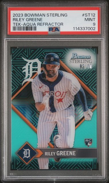 2023 Bowman BOWMAN STERLING STERLING TEK Refractor #ST12 Riley Greene front