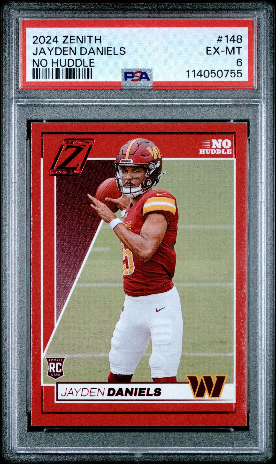 2024 Panini Zenith Jayden Daniels #148 (No Huddle) Ex-Mt 6 front