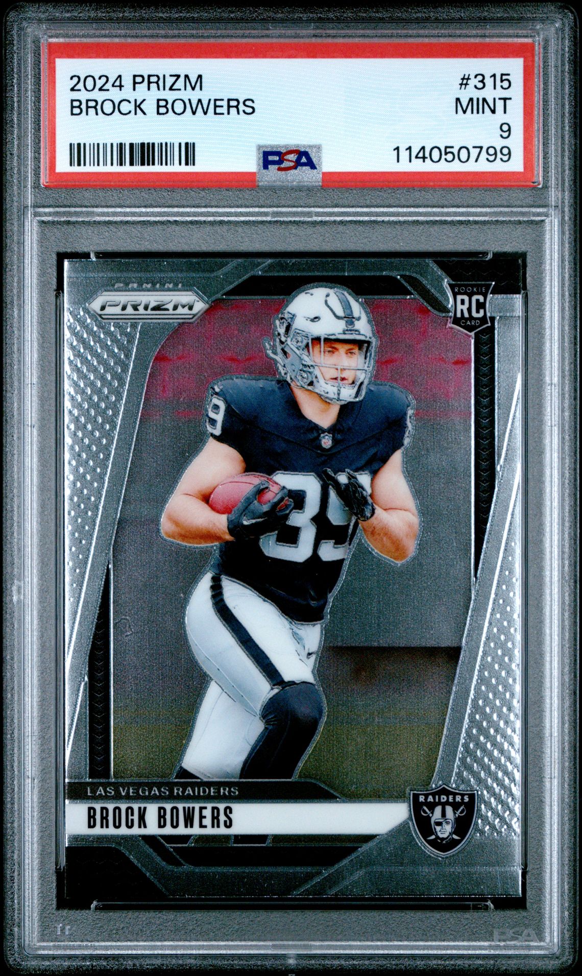 2024 Panini Prizm Brock Bowers #315 Mint 9 front