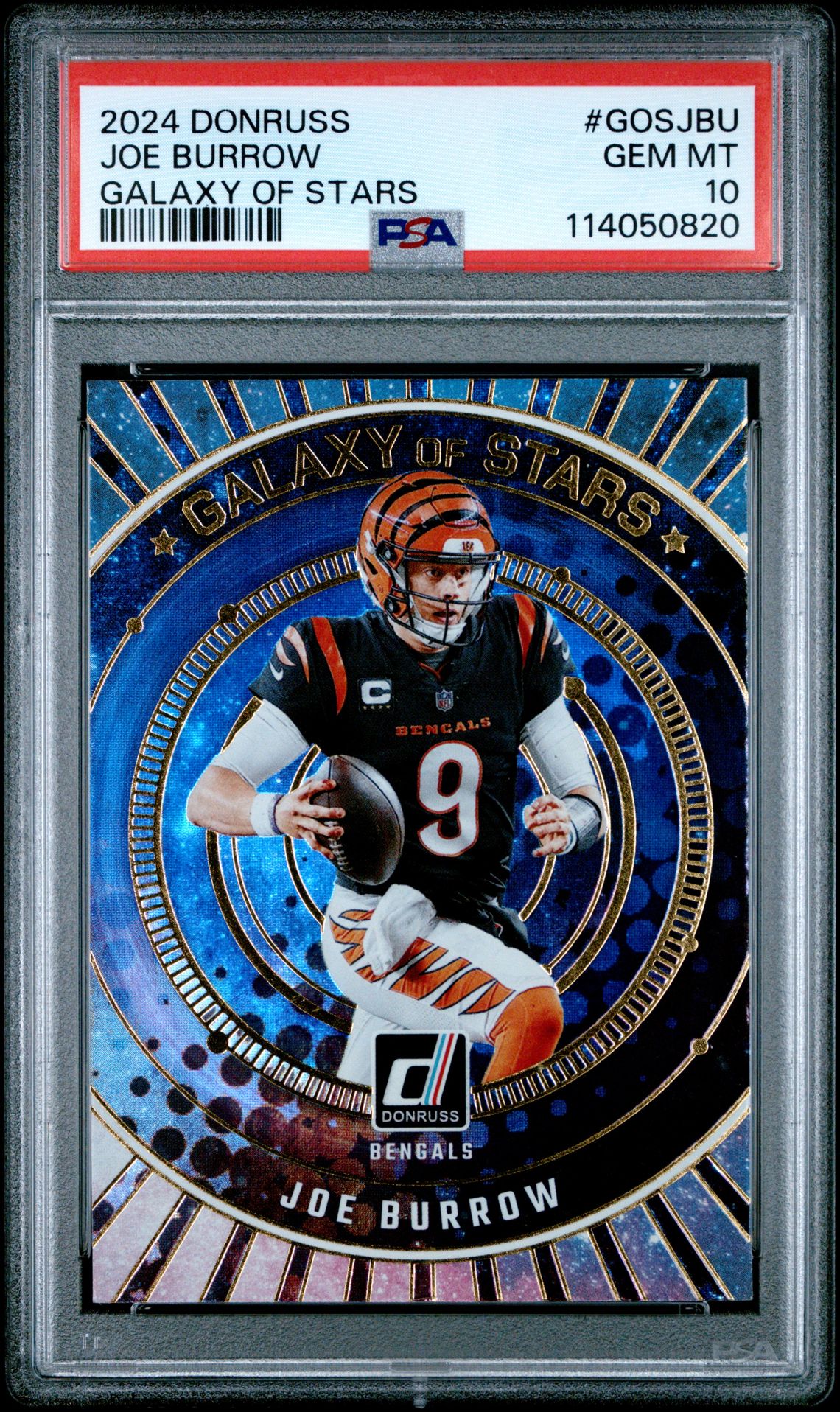 2024 Panini Donruss Galaxy Of Stars Joe Burrow #Gosjbu Gem Mt 10 front