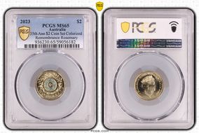 2023 $2 35th Ann $2 Coin Set Colorized Remembrance Rosemary MS65