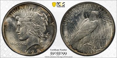 1922-D $1 MS63