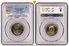 2021-S $1 Air Force Centenary Privy Mark MS67
