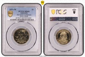 2021-M $1 Air Force Centenary Privy Mark MS68