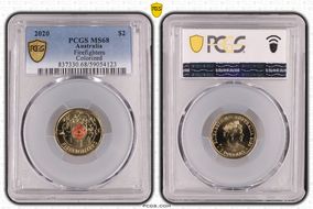 2020 $2 Firefighters Colorized MS68