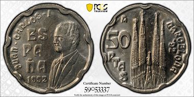 1992-M 50 Pta Sagrada Familia N1