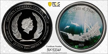 2021 $2 Shipwreck - Colorized PR69DCAM