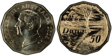 2025 50C Dawn Al-Br Treasured Australian Poetry MS69