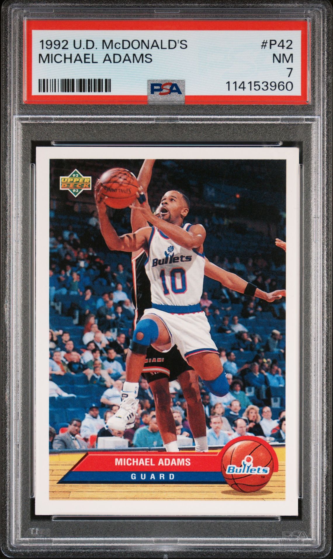 1992 Upper Deck UPPER DECK MCDONALD'S #P42 Michael Adams front
