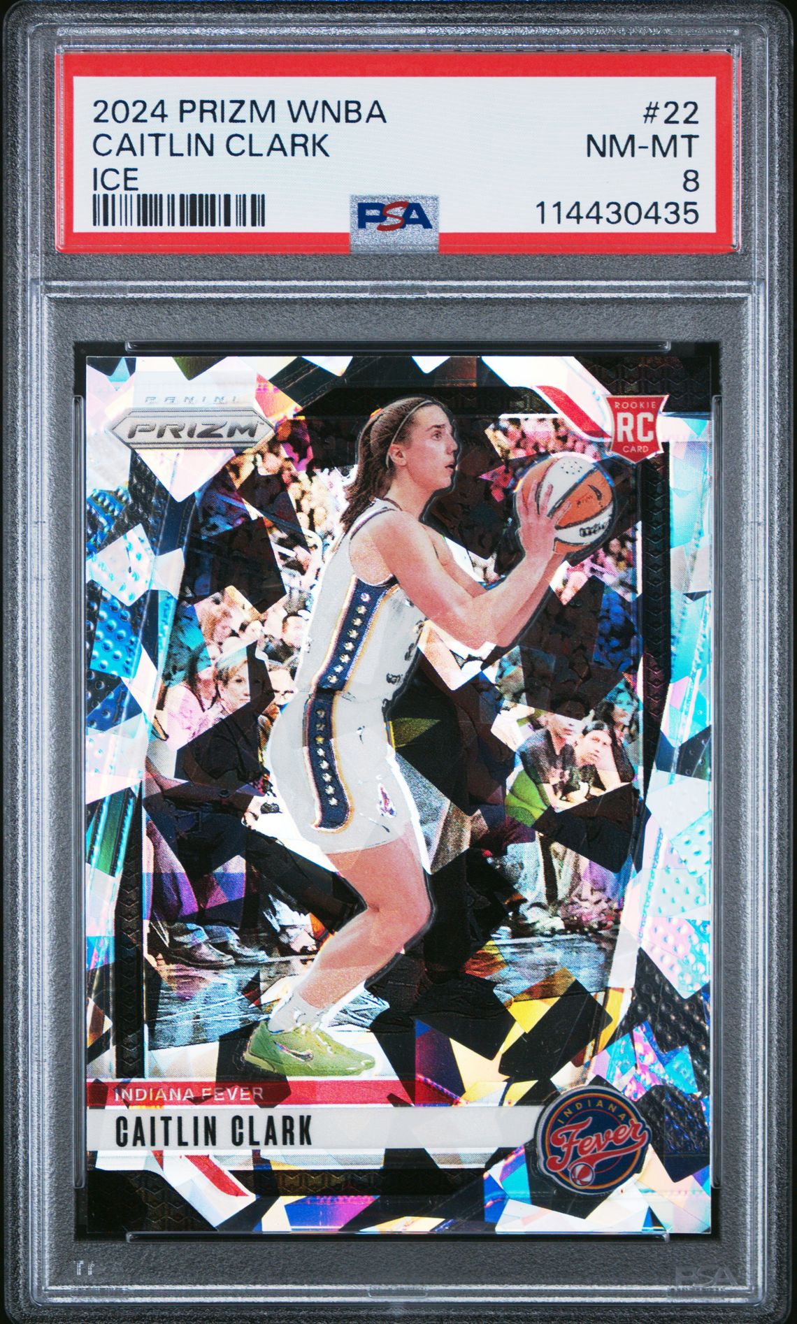2024 Panini Prizm Wnba Caitlin Clark #22 (Ice) Nm-Mt 8 front