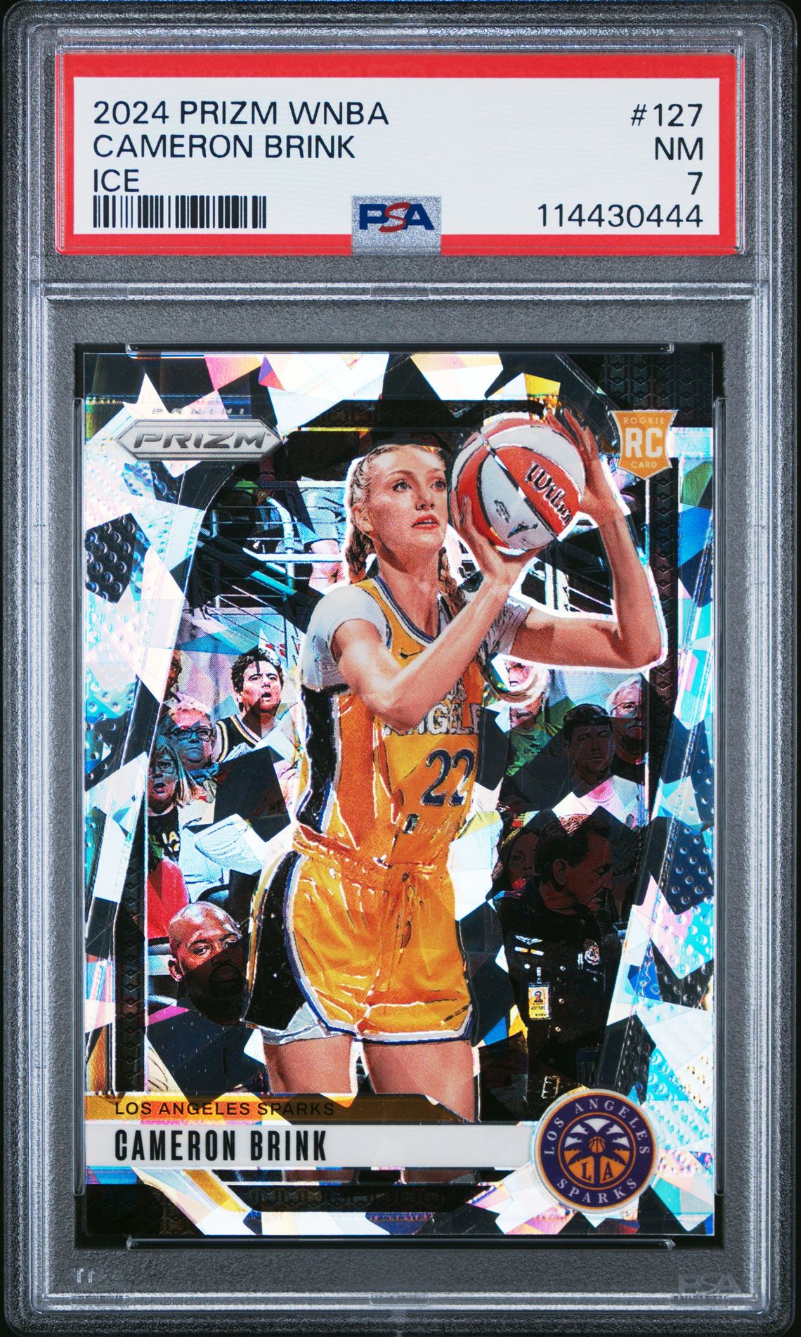 2024 Panini Prizm Wnba Cameron Brink #127 (Ice) Nm 7 front