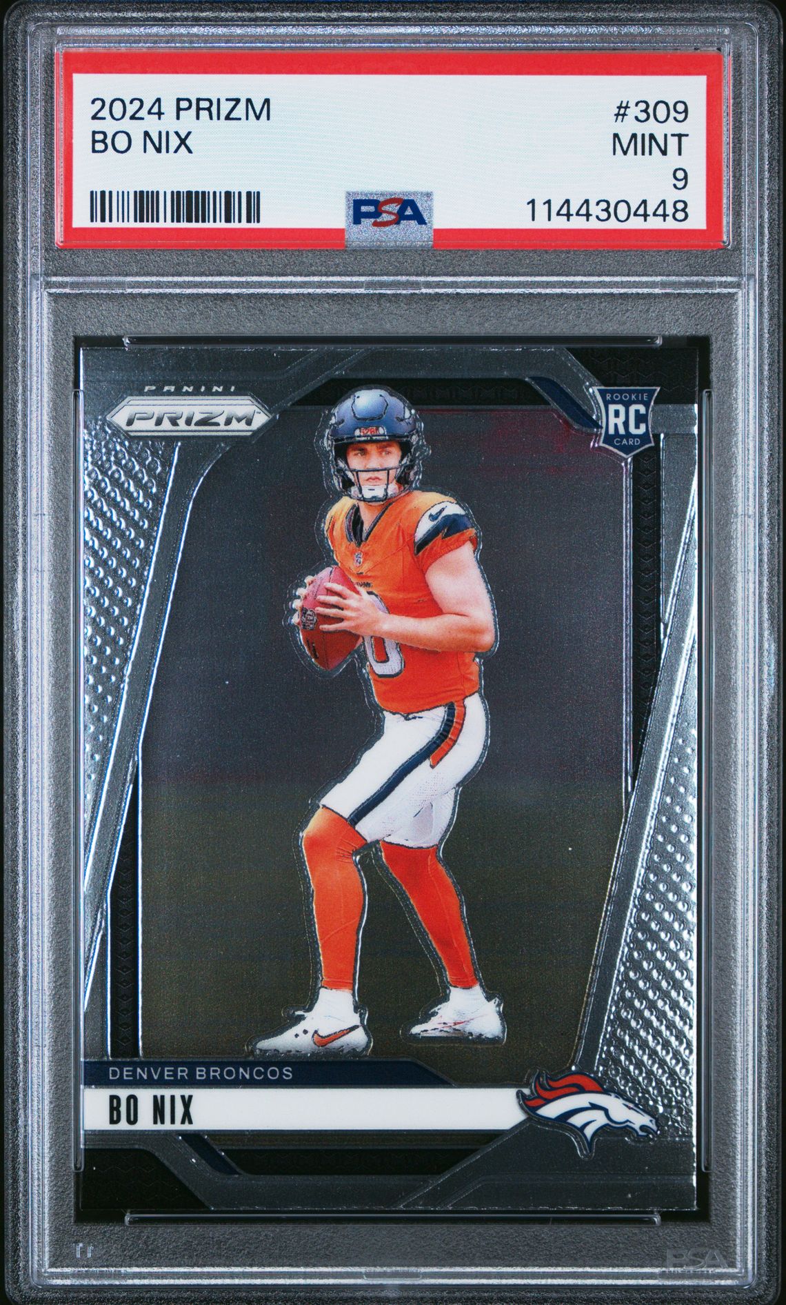 2024 Panini Prizm Bo Nix #309 Mint 9 front