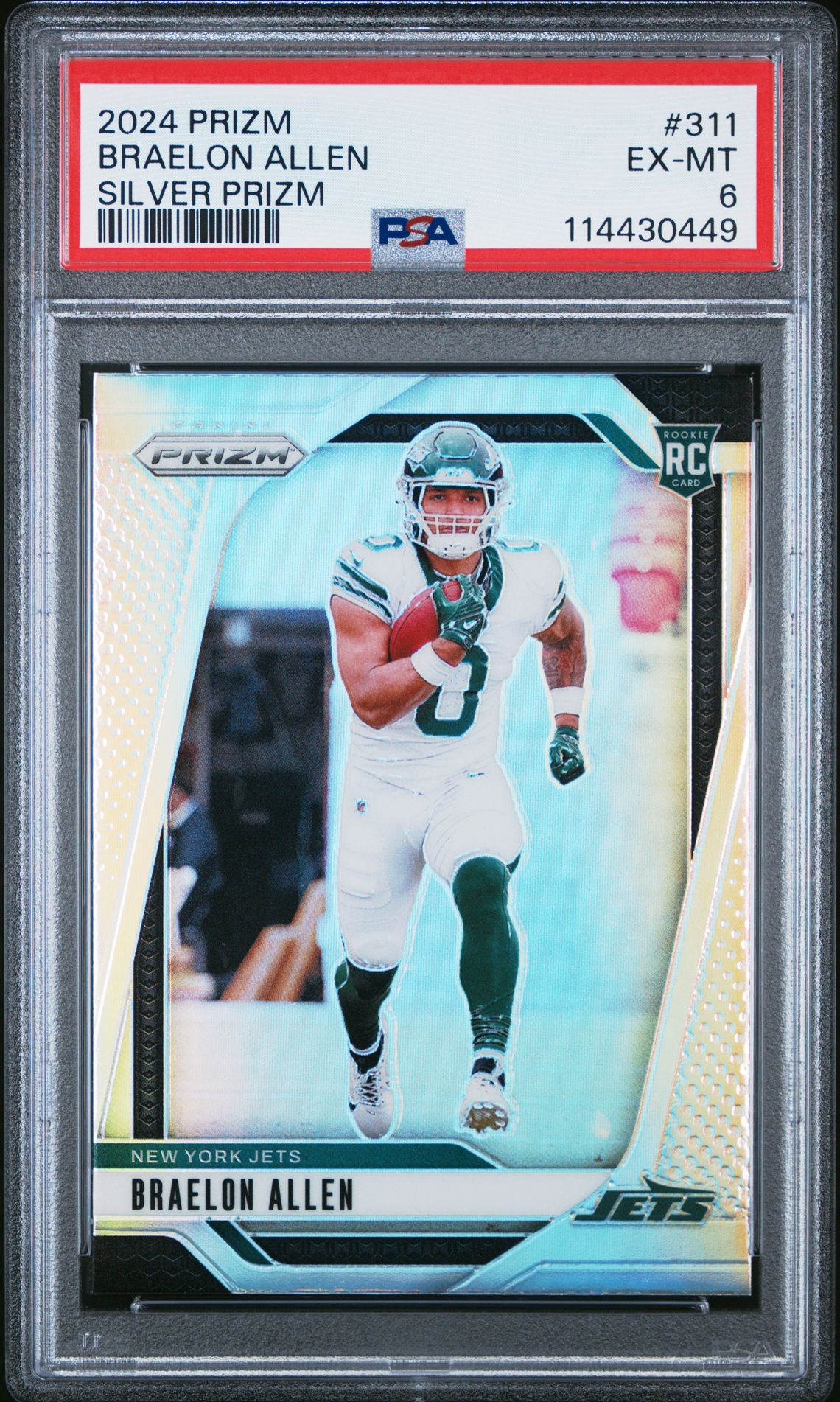2024 Panini Prizm Braelon Allen #311 (Silver Prizm) Ex-Mt 6 front