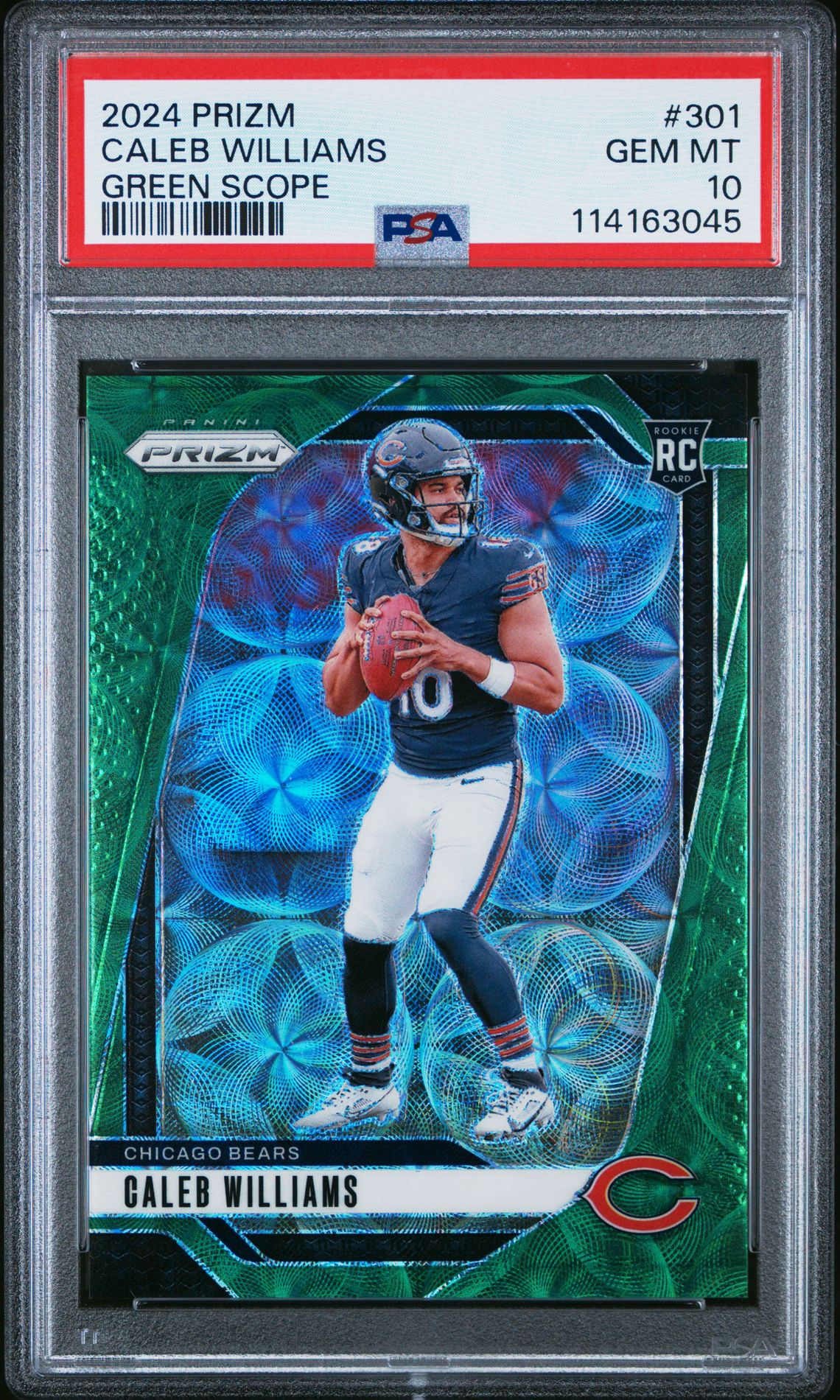 2024 Panini Prizm GREEN SCOPE #301 Caleb Williams front