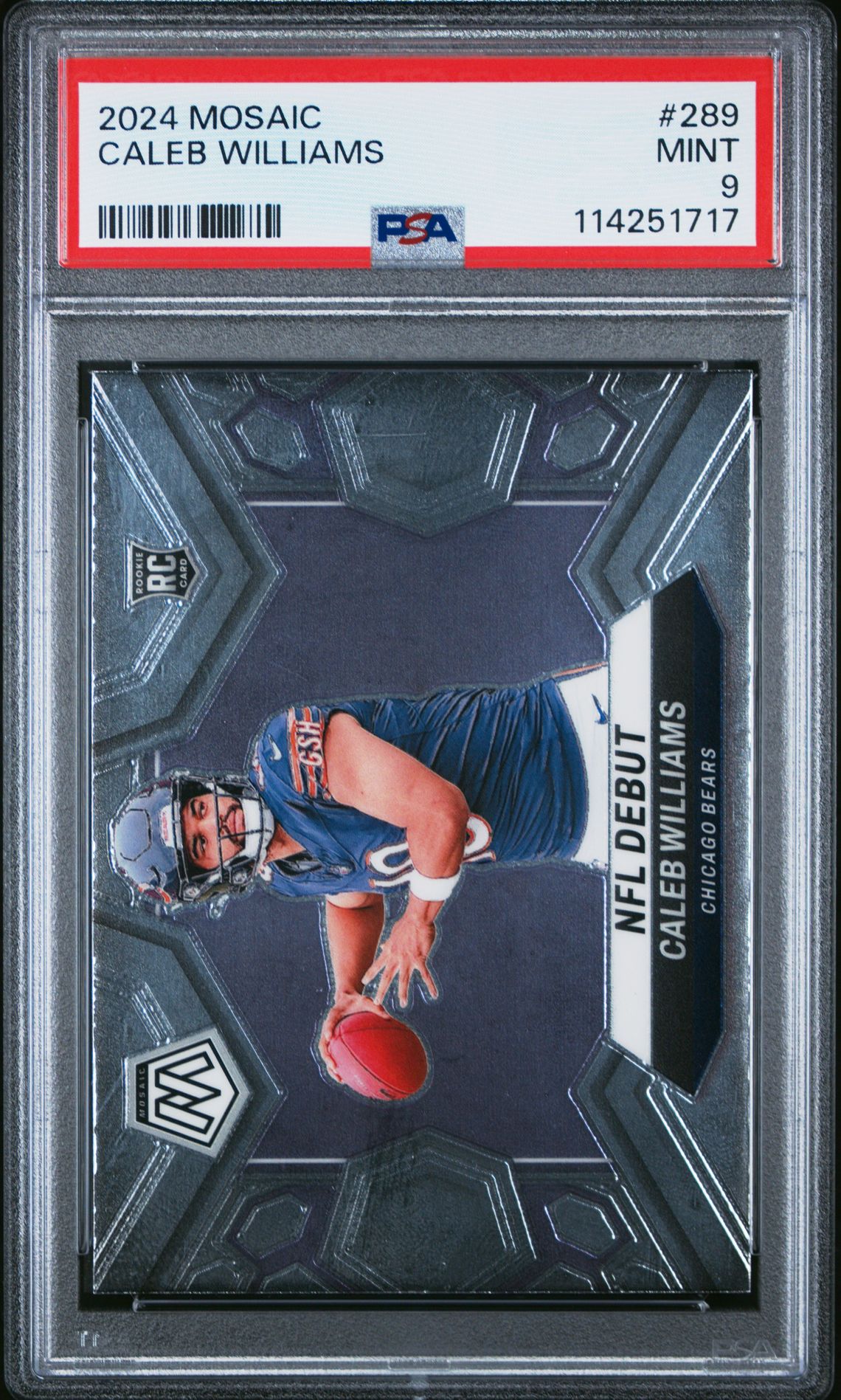 2024 Panini Mosaic Caleb Williams #289 Mint 9 front