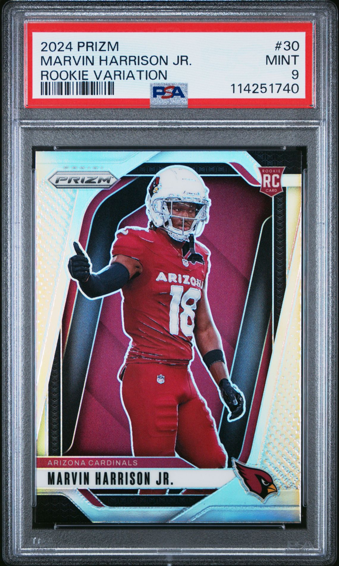 2024 Panini Prizm Rookie Variation Marvin Harrison Jr. #30 Mint 9 front