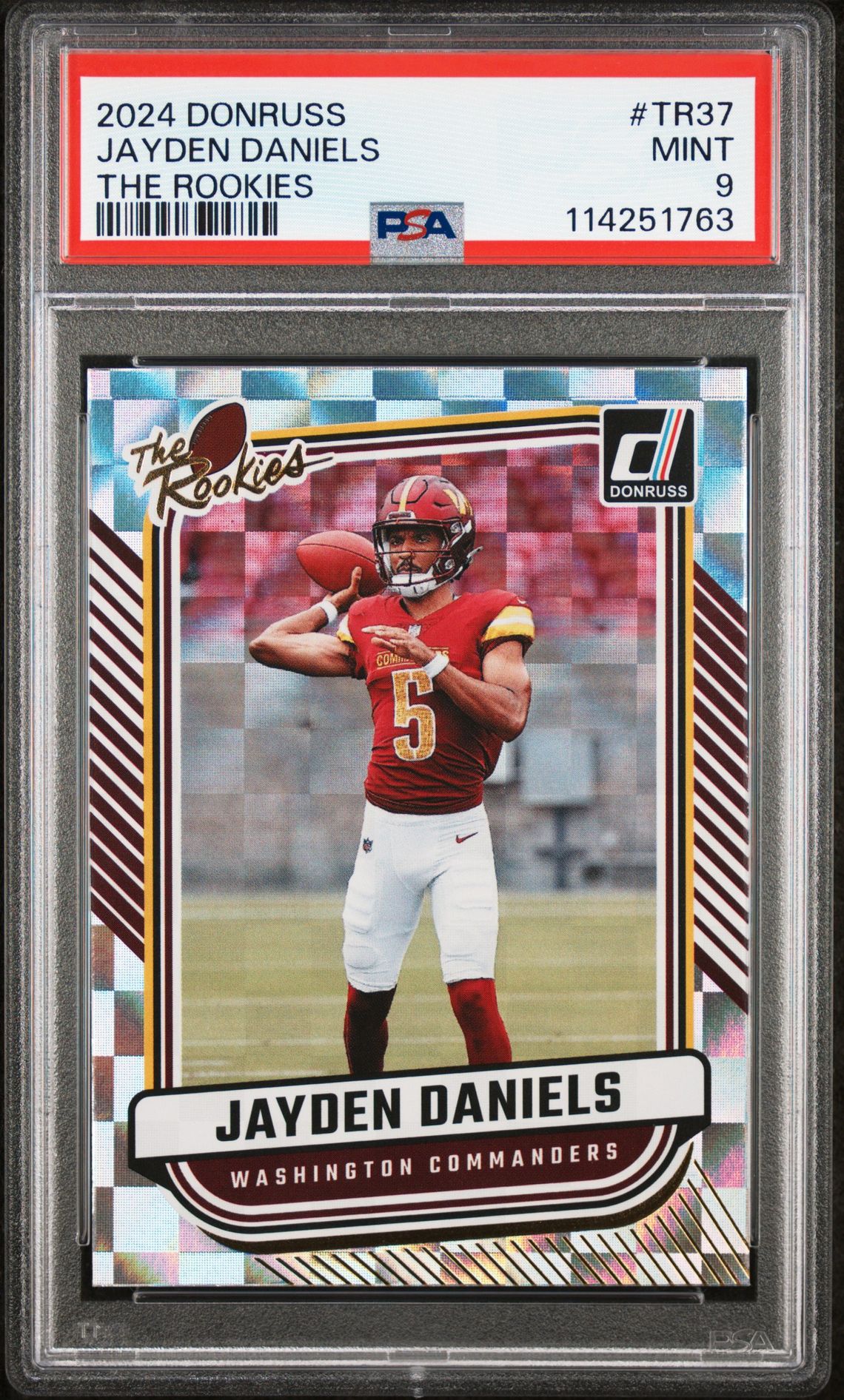 2024 Panini Donruss The Rookies Jayden Daniels #Tr37 Mint 9 front