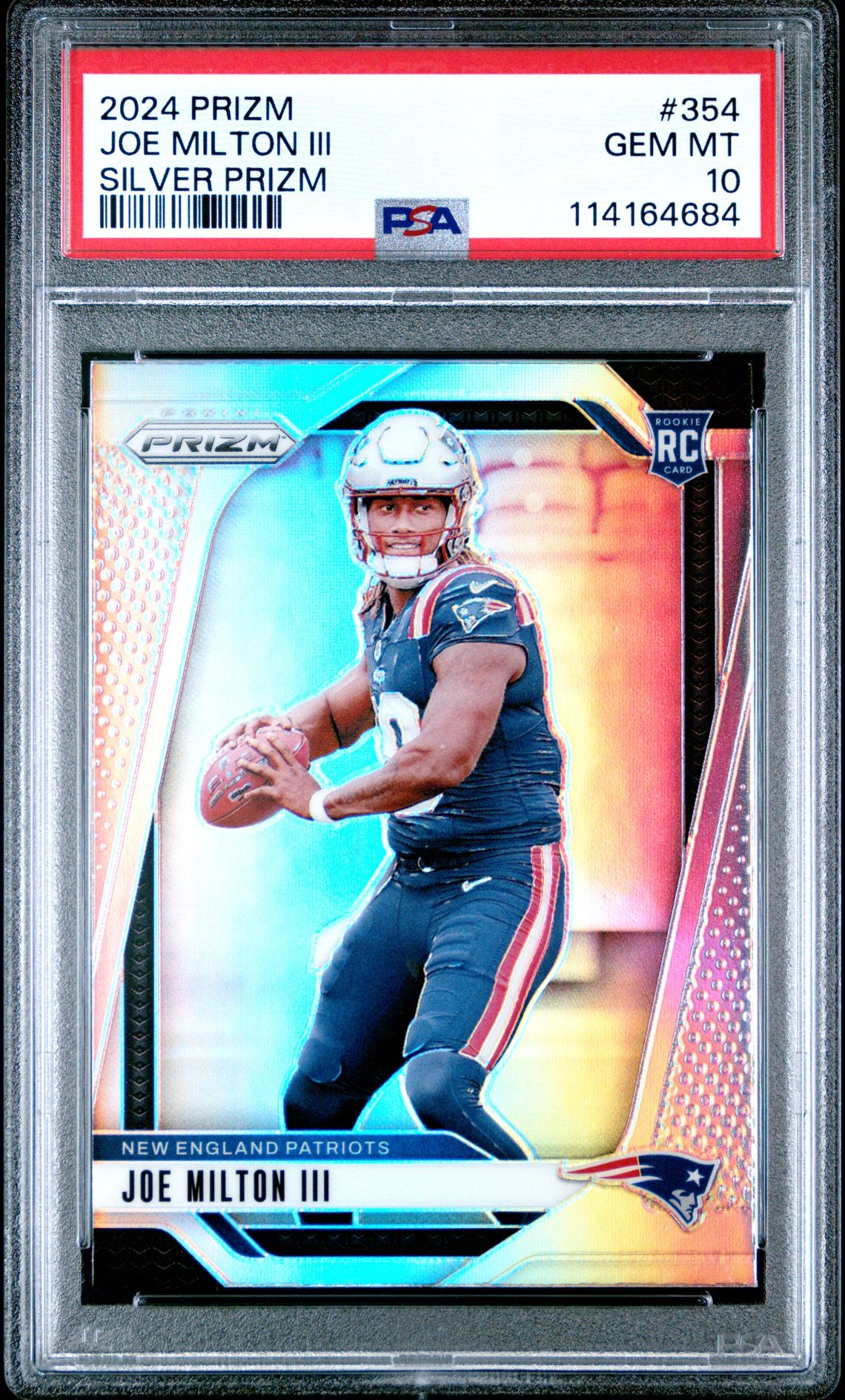 2024 Panini Prizm Joe Milton Iii #354 (Silver Prizm) Gem Mt 10 front