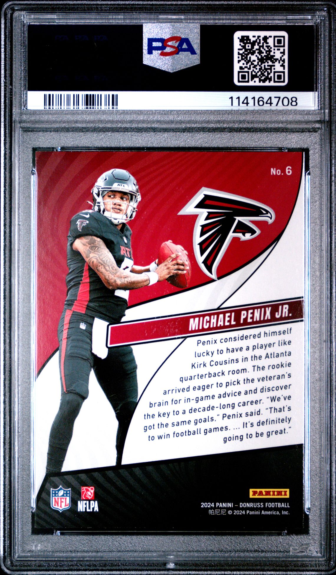 2024 Panini Donruss Rookie Revolution Michael Penix Jr. #6 Mint 9 back