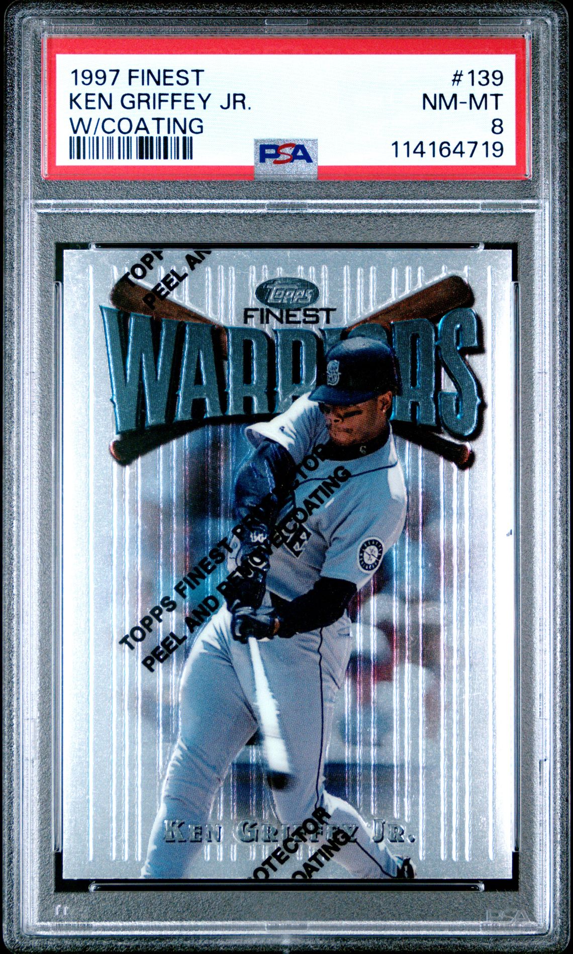 1997 Finest Ken Griffey Jr. #139 (W/Coating) Nm-Mt 8 front