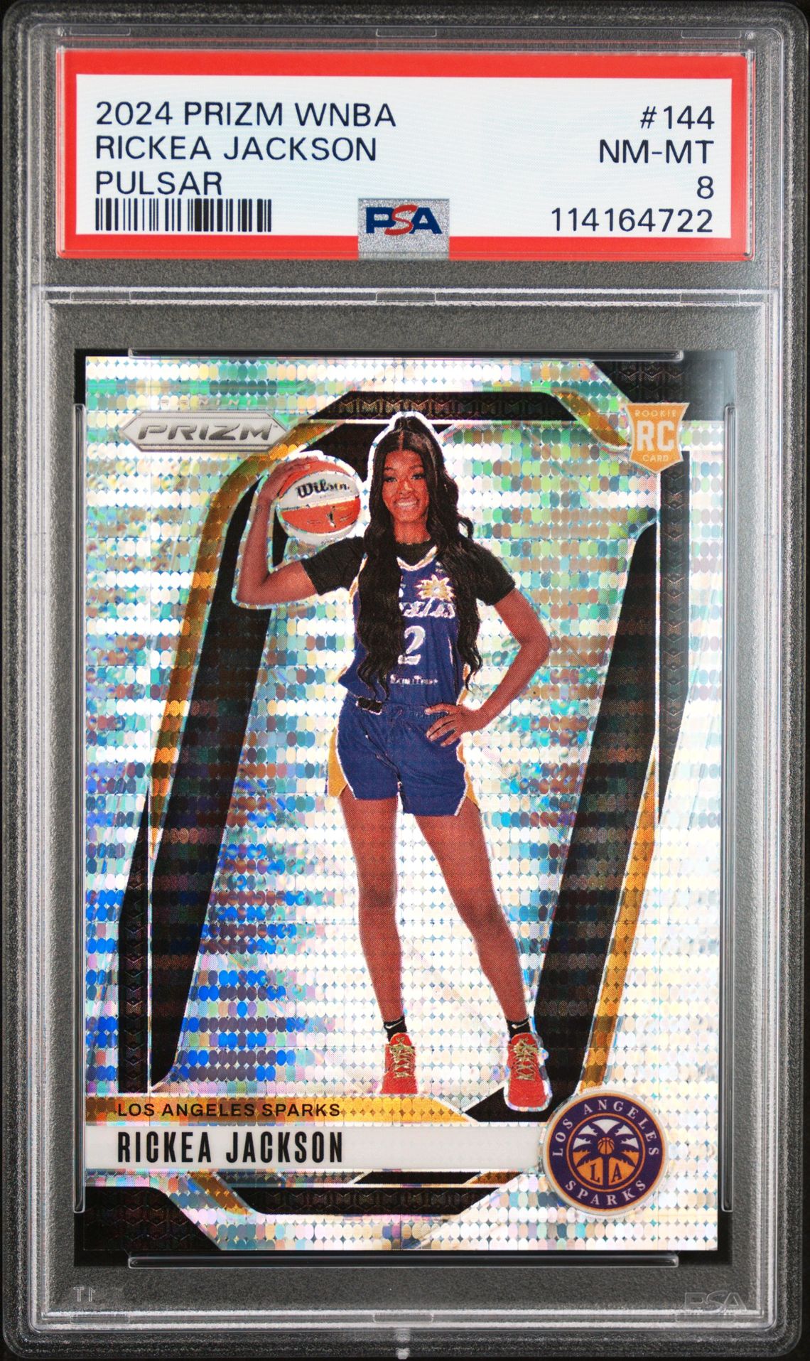 2024 Panini Prizm Wnba Rickea Jackson #144 (Pulsar) Nm-Mt 8 front