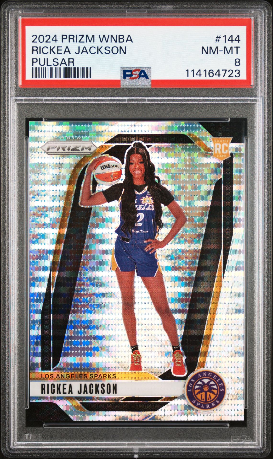 2024 Panini Prizm Wnba Rickea Jackson #144 (Pulsar) Nm-Mt 8 front