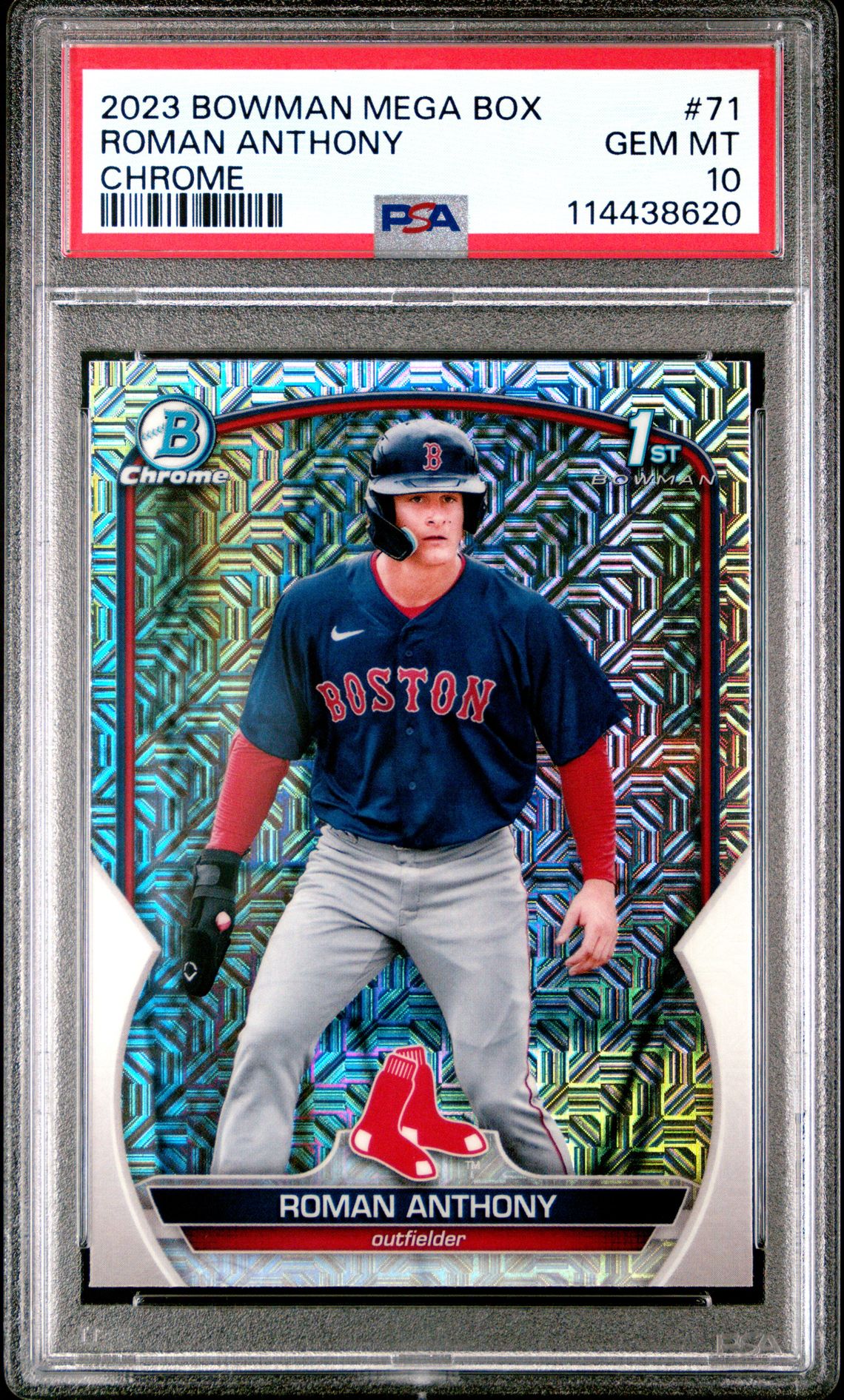 2023 Bowman Mega Box Chrome Roman Anthony #71 (Chrome) Gem Mt 10 front