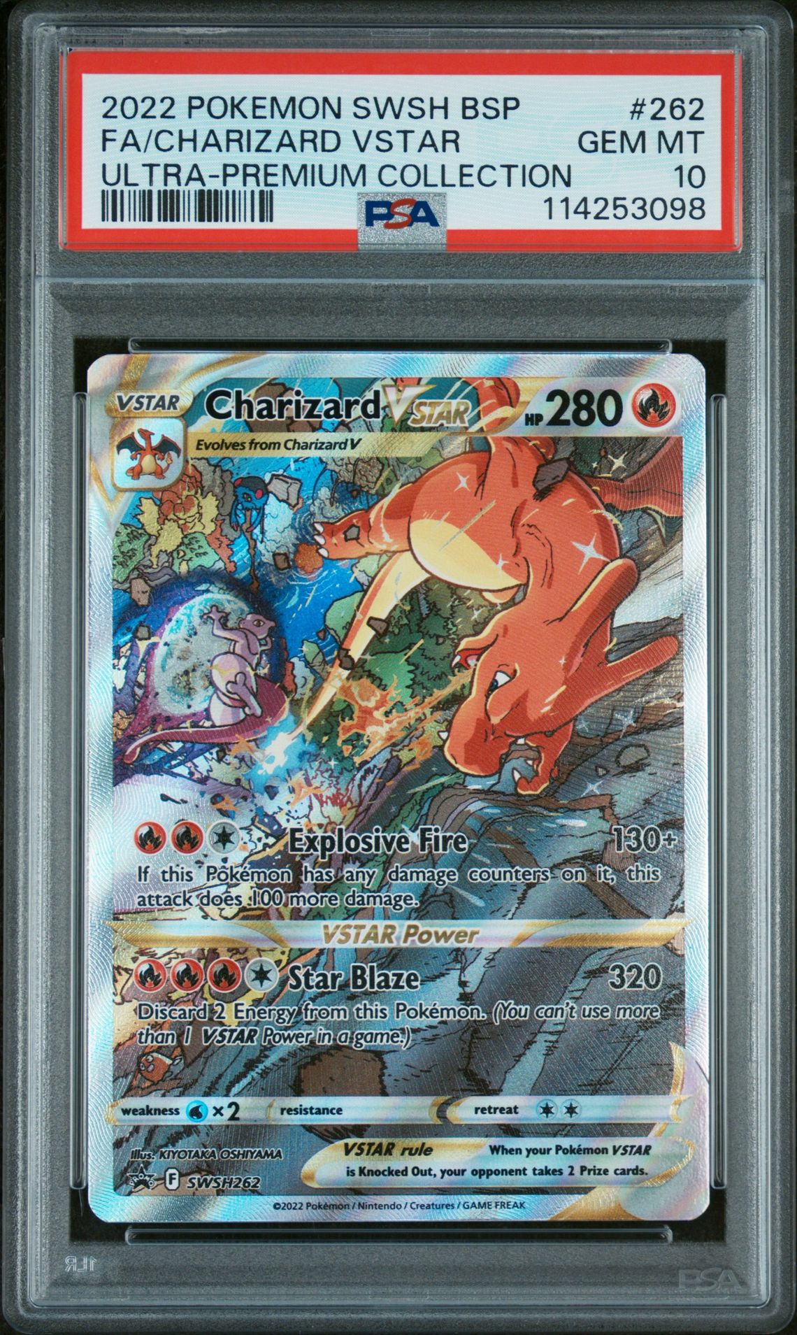 2022 Pokemon Swsh Black Star Promo Fa/Charizard Vstar #262 (Ultra-Premium Collection) Gem Mt 10 front