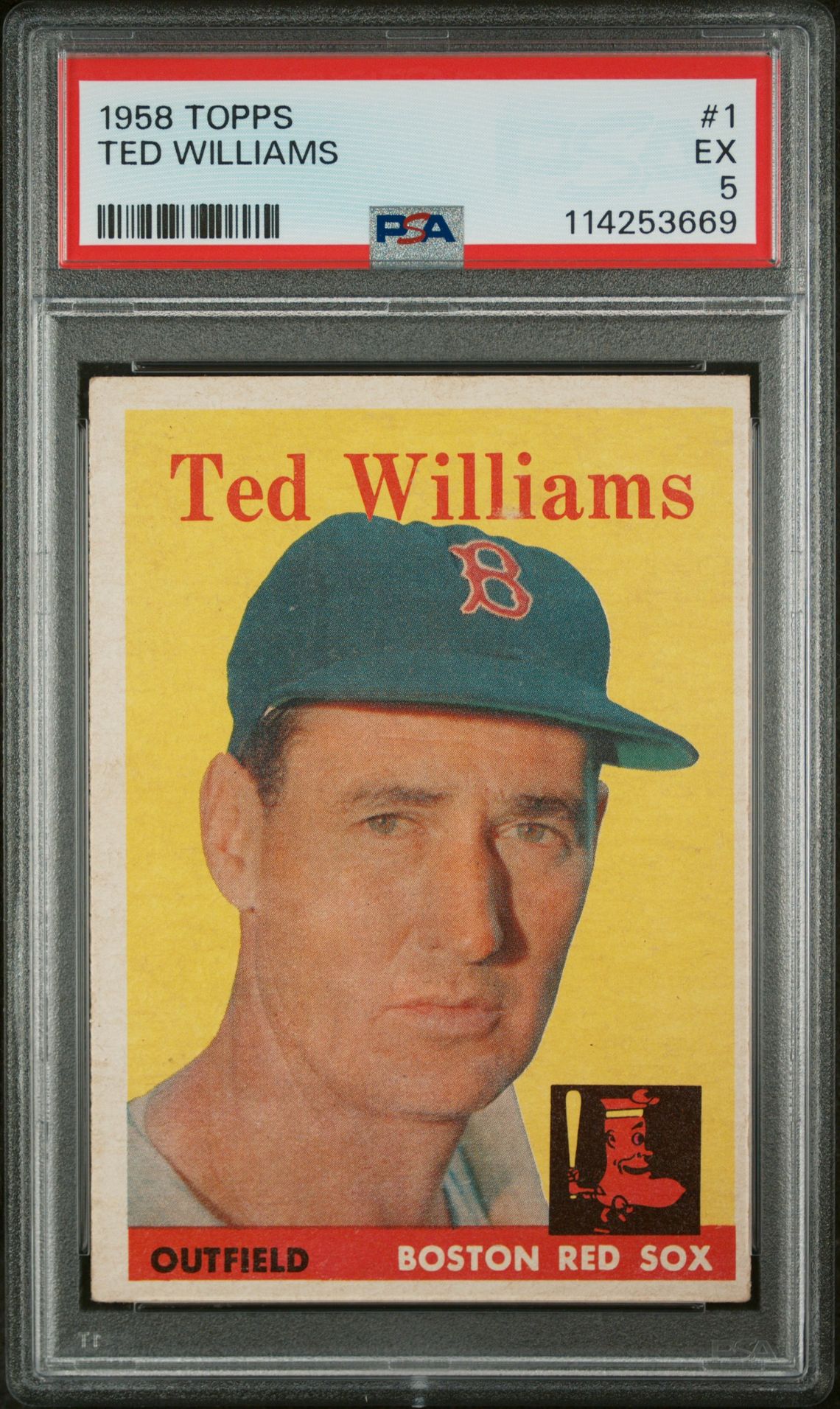 1958 Topps TOPPS Red #1 Ted Williams front