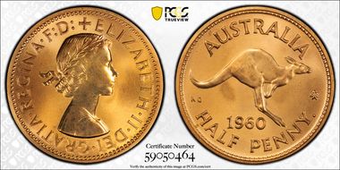 1960 Y. (p) 1/2D PR67RD