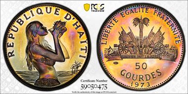 1973 50 G KM-104.1 Fineness Left PR66