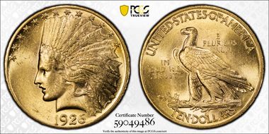 1926 $10 MS62
