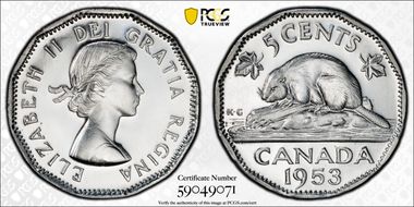 1953 5C Strap Near Leaf PL66