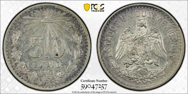 1916-M 50C KM-445  Ag AU55