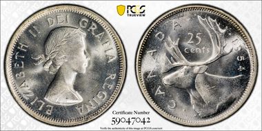 1954 25C MS65